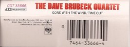 Gone with the Wind/Time Out [Audio Cassette] The Dave Brubeck Quartet - $13.44
