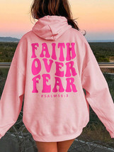 Faith Over Fear Dropped Shoulder Hoodie - $24.99