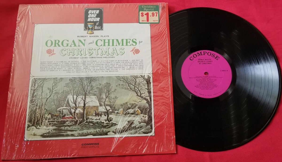 Robert Mason Plays Organ and Chimes for Christmas - Compose - Vinyl Musi... - $5.93