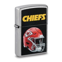 Zippo® NFL® Kansas City Chiefs Helmet Street Chrome™ Lighter - £29.80 GBP