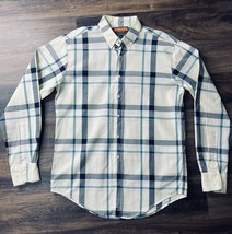 Ball and Buck Blue Yellow Twill Check Plaid Scout Button-Down Shirt Made... - $30.00