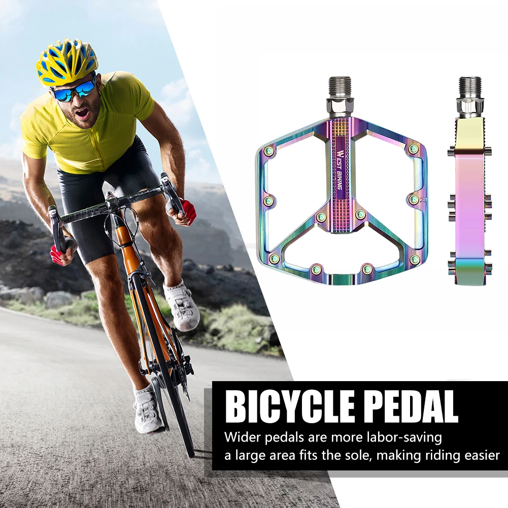  pedals anti slip mountain bicycle pedal footboard ultralight smooth bearing bike parts thumb200