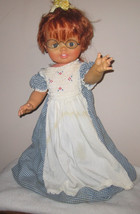 Vintage (Ideal) 1973 24&quot; Baby Crissy Doll - Red Hair Grows - Glasses - Stand - $58.85