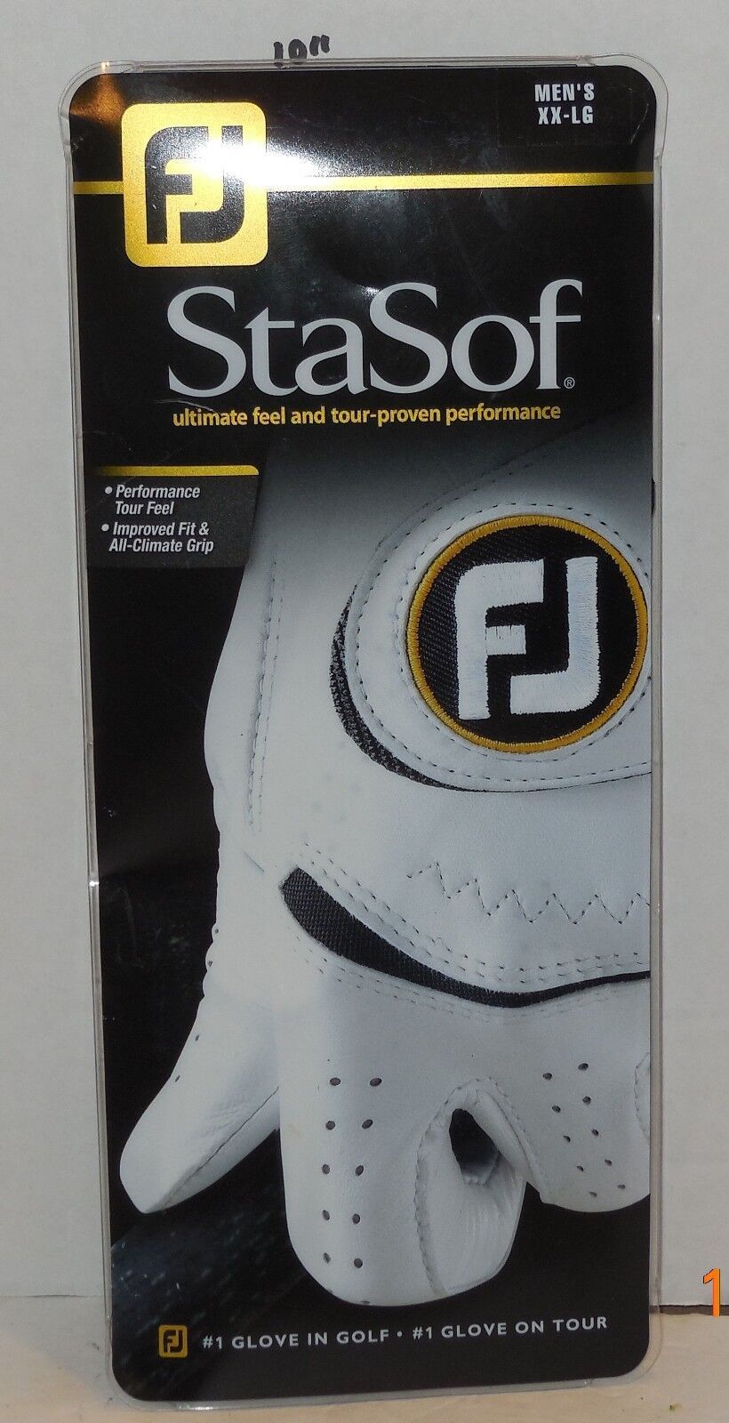 FootJoy StaSof Mens Left Hand Golf Glove White Cabretta Leather - $14.43