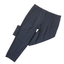 NWT Theory Pleat Treeca in Nocturne Navy Traceable Stretch Wool Ankle Pants 12 - $92.00