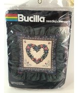Bucilla Needlepoint HEARTS &amp; FLOWERS 4509 - NEW Unopened 14X 14&quot; Plus Ru... - £23.18 GBP