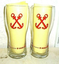 2 Haake Beck Bremen German Beer Glasses - £7.93 GBP