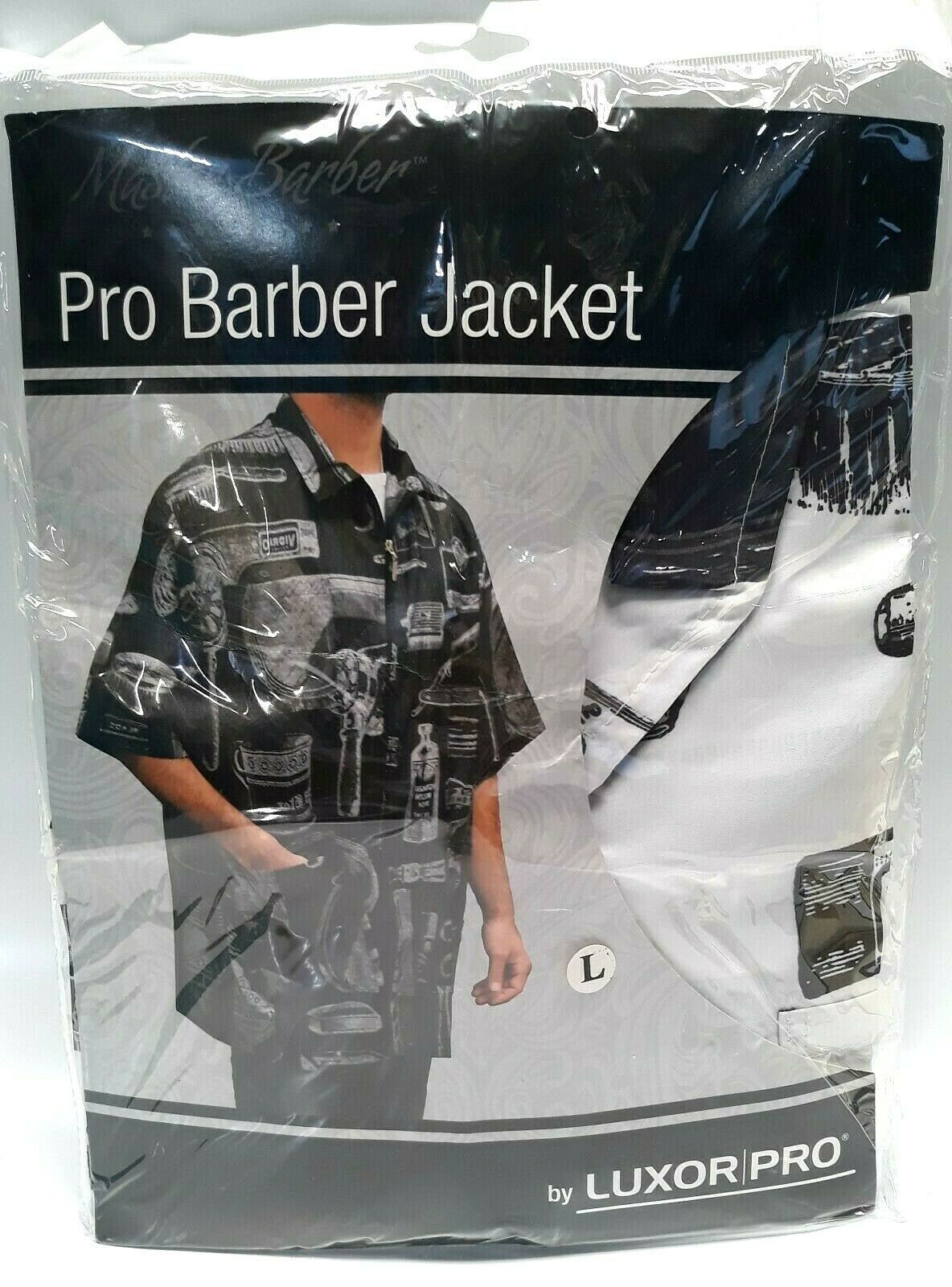 Primary image for Luxor/Pro Professional Barber Jacket Size Large Color White 6052W-L
