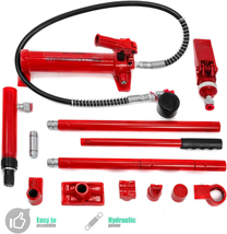 Power Hydraulic Jack Body Frame Repair Kit Auto Shop Set W/Carrying Case - £159.62 GBP