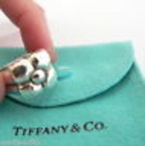 Tiffany &amp; Co Flower Ring Silver Picasso Nature Fiore Band 5.75 Love Gift Pouch - £246.48 GBP