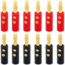 WWZMDiB 4mm Banana Plugs, Gold Plated Stackable Connectors for Speaker W... - $17.05
