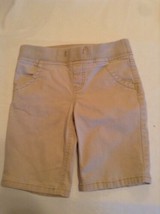 Size 10 Regular Justice shorts uniform long khaki wide waist band girls - $13.99