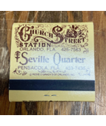 Church street station Rosie O&#39;grady&#39;s good time matchbook unused book of... - $27.08 CAD