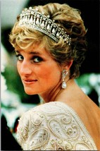Princess Diana looks over her shoulder and smiles 1990  VTG Postcard  (C1) - £3.53 GBP