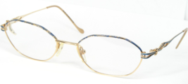 Vintage Elce DIV.324 3129 Azul/Oro Único Gafas 51-18-135 Francia - £72.03 GBP