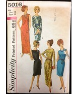 1960s Size 12 B 32 Shift Dress Variations Simplicity 5016 Pattern Vintag... - £5.57 GBP