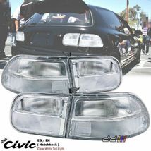Clear White Rear Tail Light Lamp Honda Civic 3DR Hatchback EG6 1992-1995 - $320.90