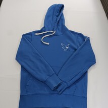 American Eagle RN#54485 Men's Blue Cotton Blend Hoodie Pullover Sweatshirt Small image 13