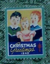 Nice Vintage Used 1940 Christmas Seal Stamp, Good Cond - Great Collectible - $2.96