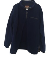 Duluth Trading Co. Men&#39;s Big &amp; Tall 1/4 Zip Fleece Jacket Coat Blue Size... - $46.53