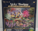 Sealed Cottage Pond 1000 Piece Jigsaw Puzzle Nicky Boehme 20 x 27 Garden - £7.21 GBP