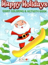 Christmas Edition Giant Coloring and Activity Book 160 Page ~ Happy Holidays - £5.25 GBP