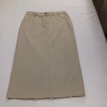 Christopher & Banks RN#63823 Women's Tan/Khaki Cotton Denim Skirt Size 12 image 13