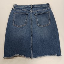 GAP RN#54023 Women's Blue Cotton Blend Denim Button-fly Pencil Skirt Size 8/29 image 14