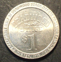 (1) $1. Deadwood Stage Casino Gaming Token - 2002 - Deadwood, South Dakota - £63.31 GBP