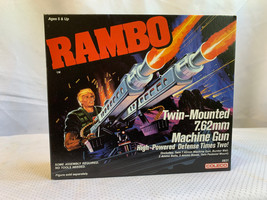 1986 Coleco Rambo &quot;TWIN-MOUNTED 7.62MM MACHINE GUN&quot; Weapon FACTORY SEALED - £39.06 GBP