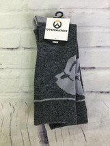 Overwatch Logo Men&#39;s Crew Novelty Socks 1 Pair Shoe Size 8-12 Sock Size ... - £8.28 GBP