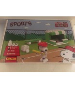 NEW Peanuts Snoopy Sports Baseball Building Set - 62 Pieces - $27.85