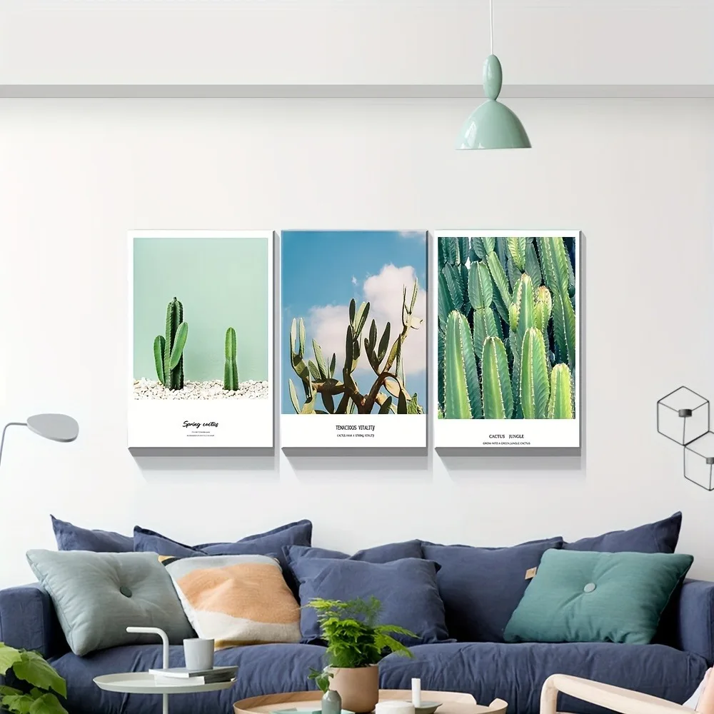 Cactus plant farmhouse wall art poster aesthetic flower poster1.5 inch 3... - $435.42
