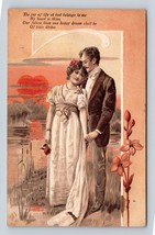 Novelty Romance My Heart is Thine of Bliss Divine Embossed 1909 DB Postcard K14 - £5.37 GBP