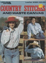 Leisure Arts Country Stitches and Waste Canvas Cross Stitch Leaflet 2323 - £6.28 GBP