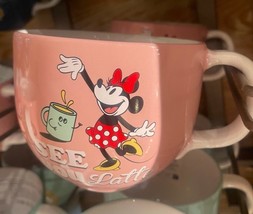 Disney Parks Minnie See You Latte Morning Coffee Mug 19oz NEW - $35.99