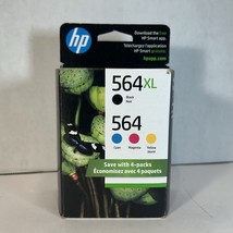 HP 564XL Black 564 TriColor C/M/Y - N9H60FN - OEM - Sealed - $23.99