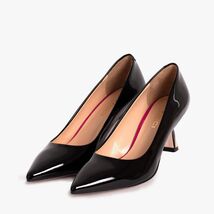 The Brunello Black Patent Leather Pump Women Shoe image 2