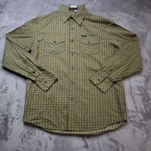 Rocawear Shirt Mens Adult M Yellow Check Plaid Long Sleeve Button Up Cas... - $29.68
