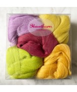 Hawthorn Merino Wool Bundle Felting Wool Tops - 5 Spring Colors 100g Total - $318.08 MXN