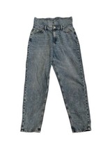 GUESS Womens Jeans High Rise Relaxed 80’S STYLE Denim Fold Over Waist Size 29 - £17.57 GBP