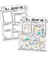 Black &amp; White All About Me Posters | Set of 20 | Educational Posters - €21,42 EUR