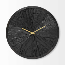 16.5&quot; Round Large Black Modern Wall Clock - $254.07