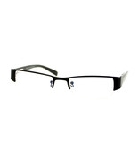Magnified Reading Glasses Rectangular Half Rim Spring Hinge Frame 48-18-132 - £10.11 GBP