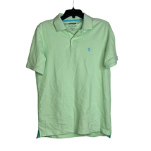 Izod Advantage Performance Polo Shirt Size Small Golf Light Green Mens Pullover - £15.63 GBP