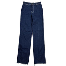 Vintage 80s Jordache Dark Denim Straight Leg Jeans Women’s Size 27X34 Western - £38.94 GBP