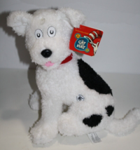 Cat In The Hat Nevins Puppy Dog 12&quot; White Black Plush Dr. Seuss Kohls Cares New - $11.62