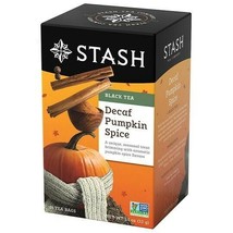 NEW Stash Tea Decaffeinated Tea Blends Pumpkin Spice Black Tea 18 Count - £7.93 GBP