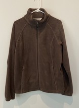 Columbia Unisex Brown Full Zip Long Sleeve Fleece Jacket XL - $23.03