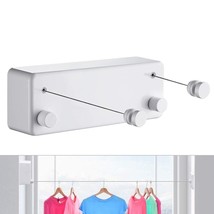 Retractable Clothesline-Clothes Line Retracting Indoor-Clothes Drying Li... - $51.99